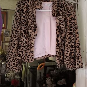CABI FUR JACKET. LADIES SIZE M.